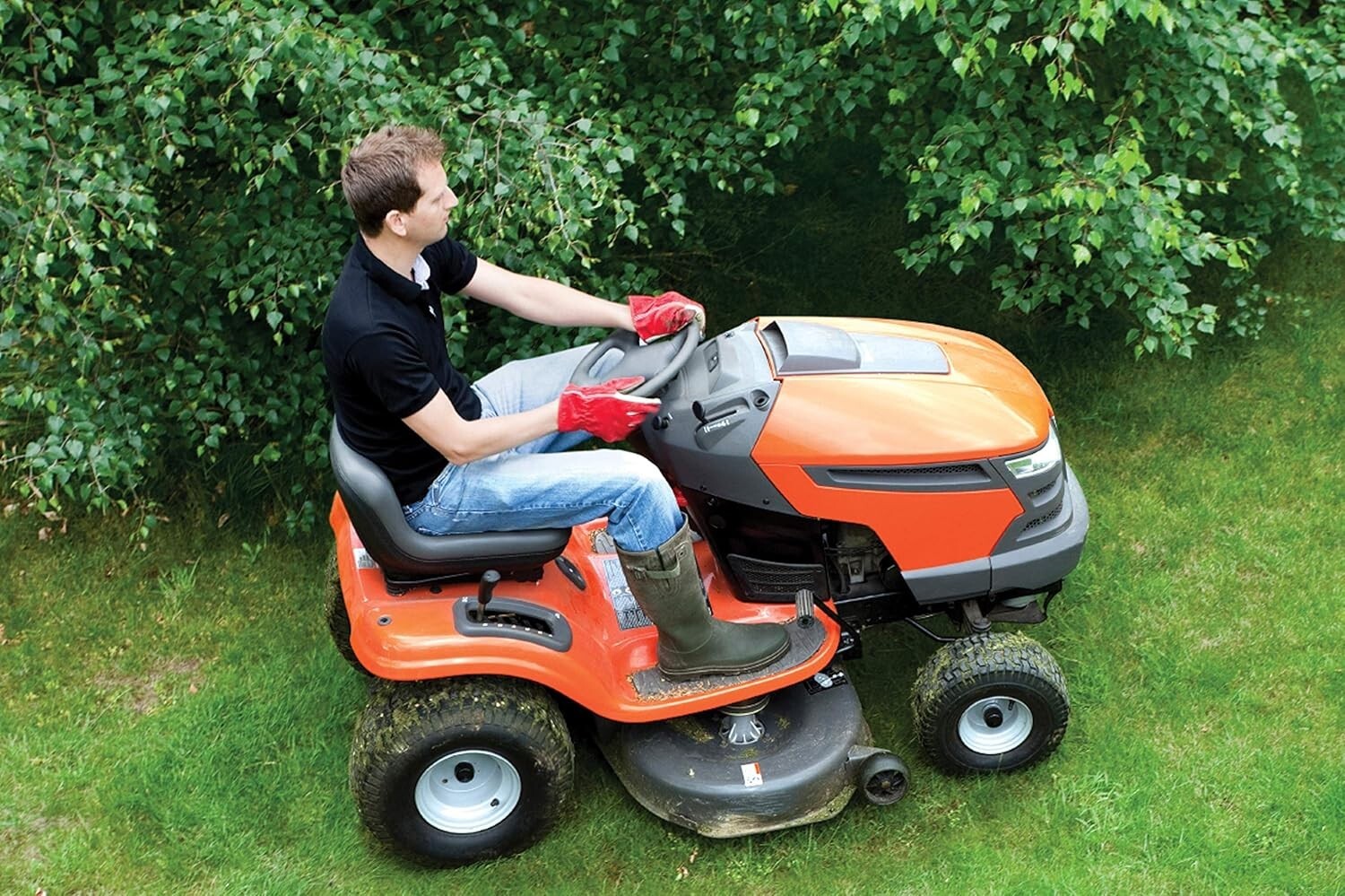 2-Pack 15x6.00-6 Replacement Tire Assembly for Husqvarna Mowers - Durable 4-Ply