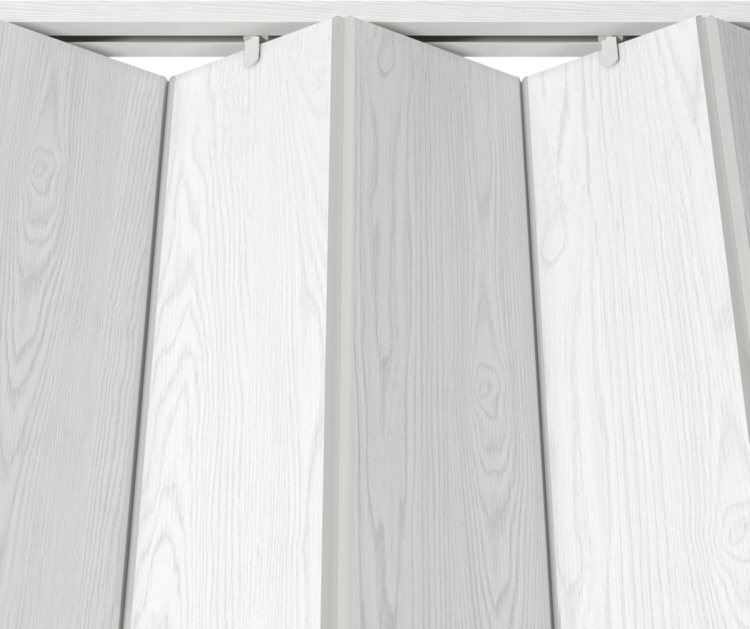 Durable White Accordion Folding Doors - Space-Efficient 32" Design