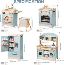 Load image into Gallery viewer, Engaging Kids Kitchen Playset - Oven, Fridge &amp; Washing Machine for Role-Play