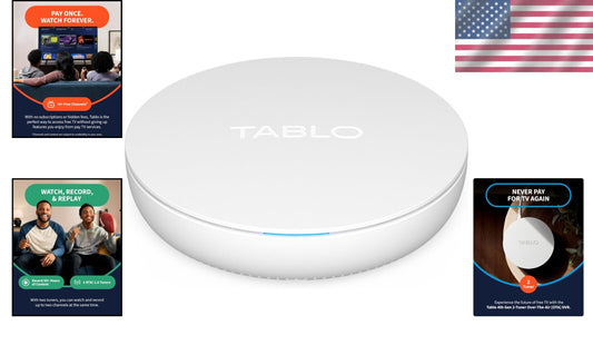 Advanced Tablo 4th Gen OTA DVR: 2-Tuner, 50+ Hour Storage, USB Recording Options