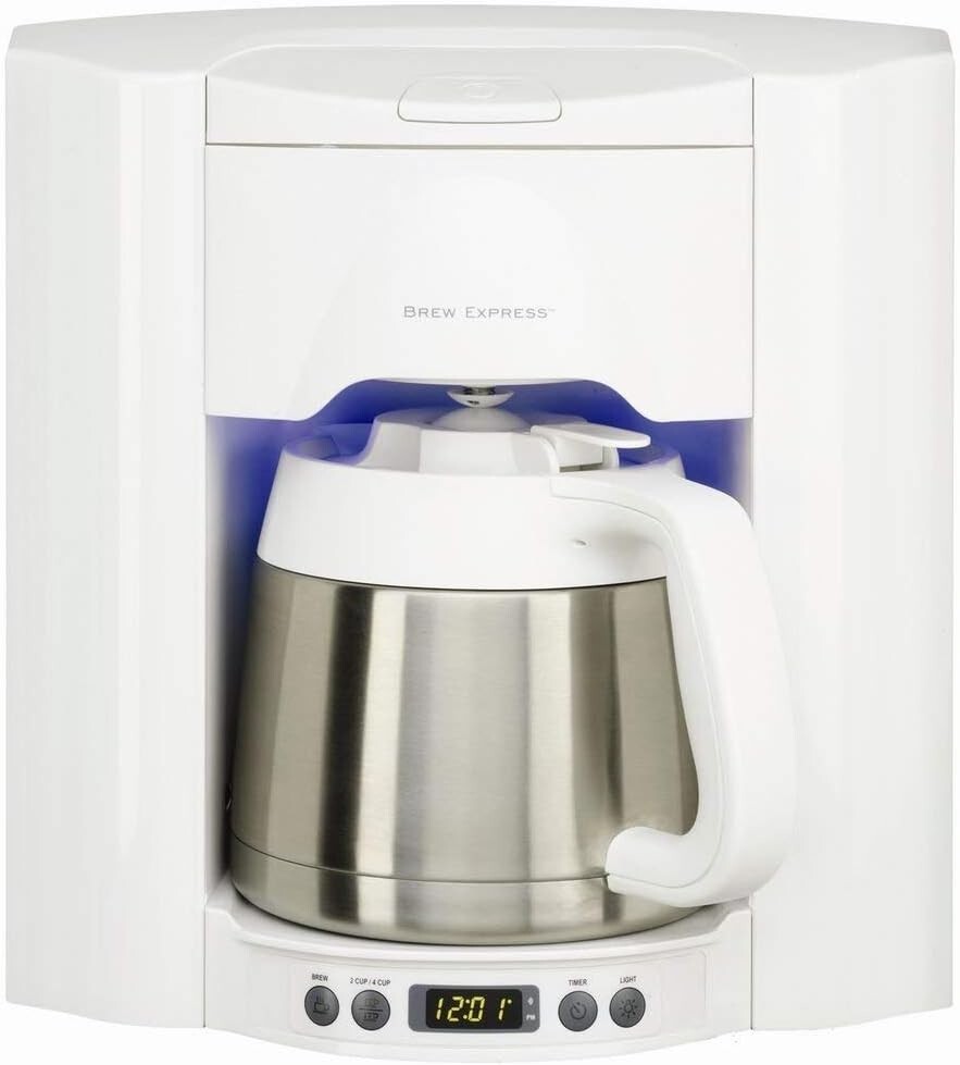 Elegant Stainless Steel Programmable Coffee System with Built-in Water Supply