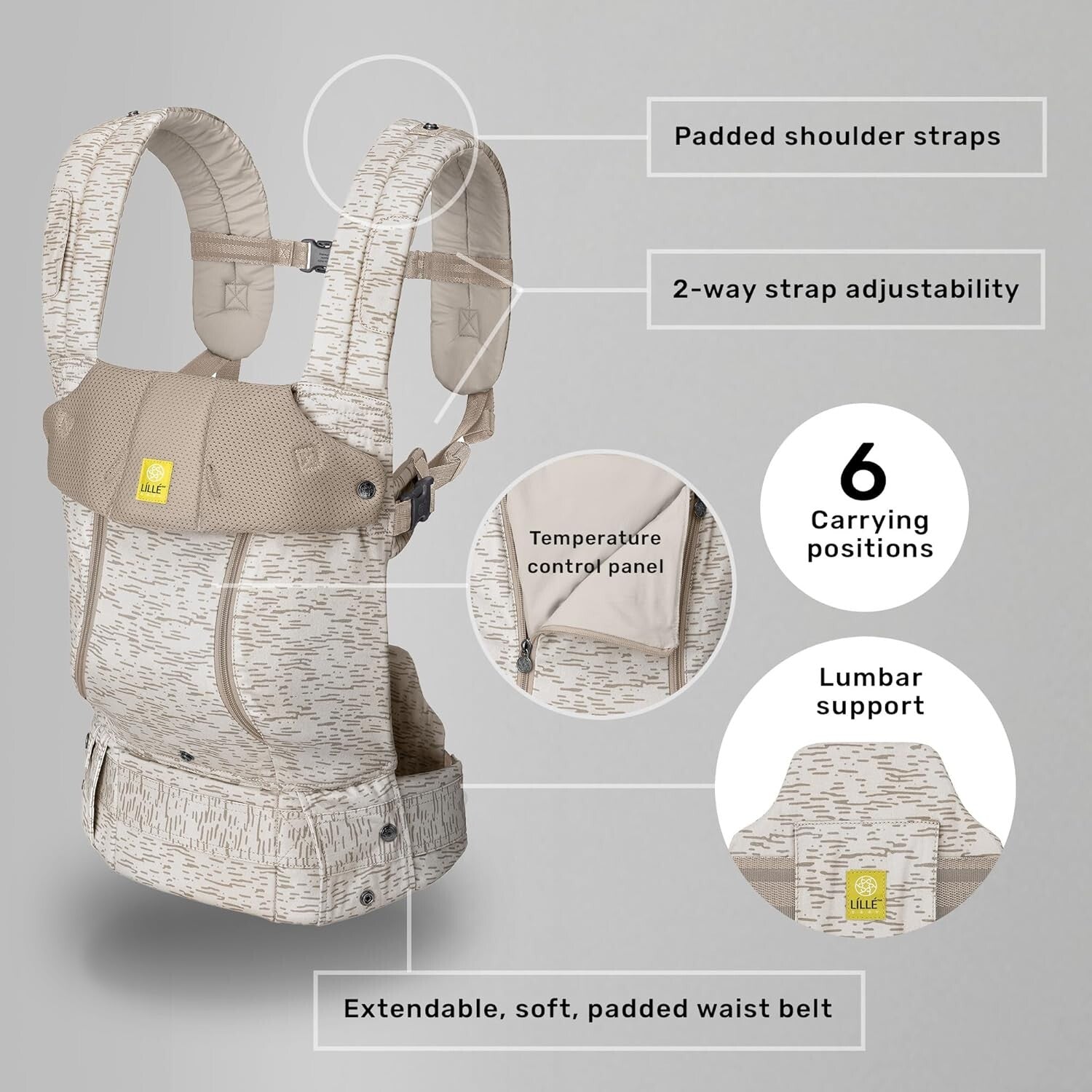 Adjustable Ergonomic Baby Carrier - Perfect for Infants and Toddlers - 7-45 lbs