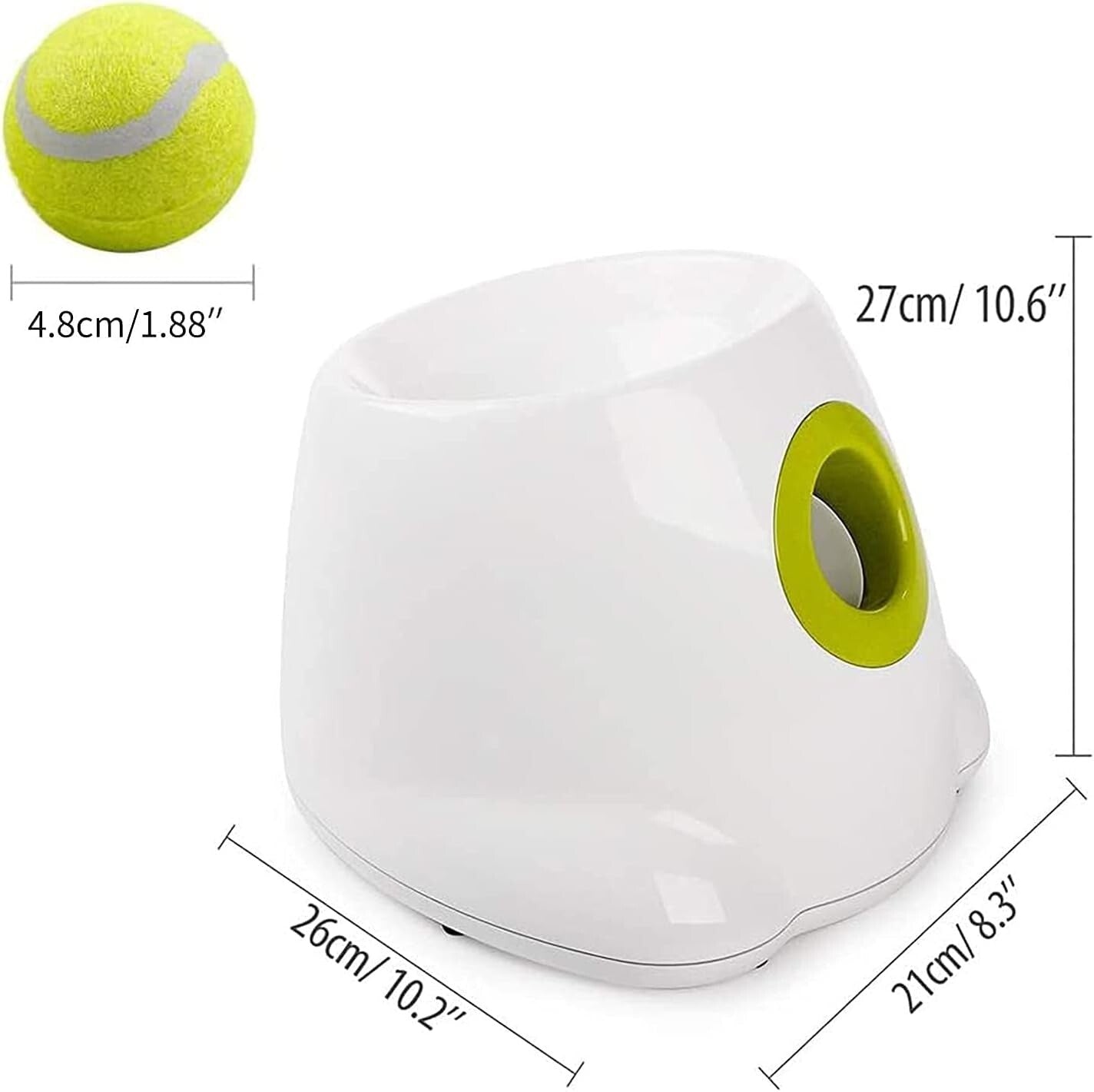 Automatic Dog Ball Launcher - Interactive Fetch Toy with Adjustable Distance