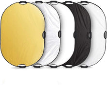 Load image into Gallery viewer, Reflective Lighting Solutions: 5-in-1 Oval Reflector with Translucent Panel