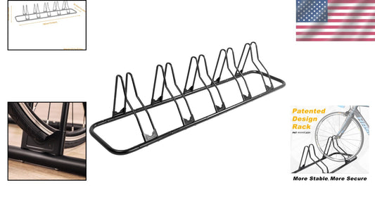 Durable Floor Bike Rack for Up to 6 Bicycles | Secure Indoor Storage Solution