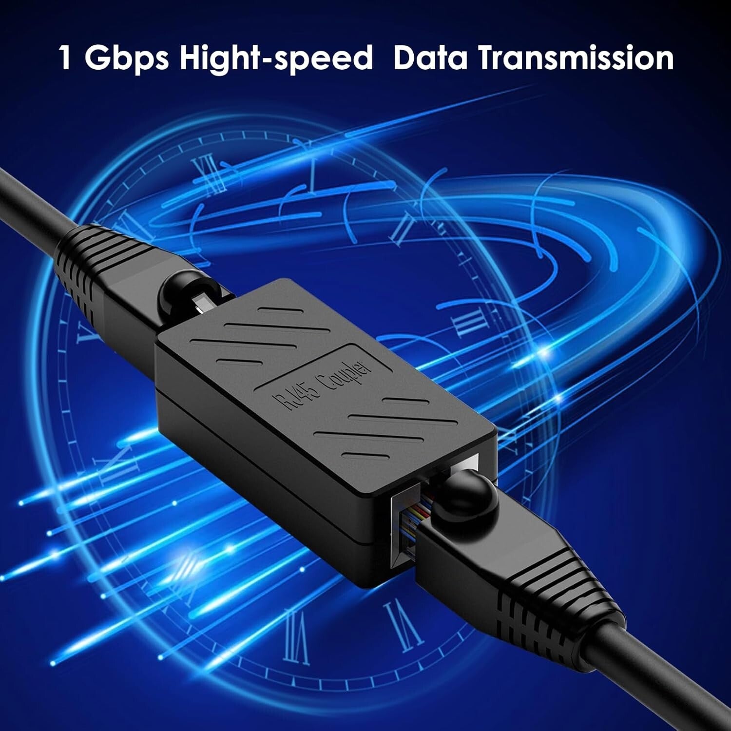 50 PCS RJ45 Coupler - Gigabit Ethernet Extender for Fast and Secure Connects