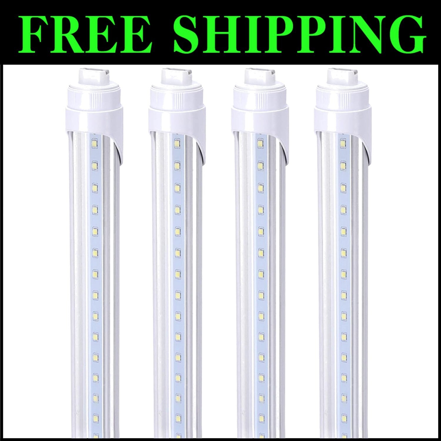 High-Efficiency 8FT LED Tube with Dual-Ended Power - Ideal for Shops and Garages