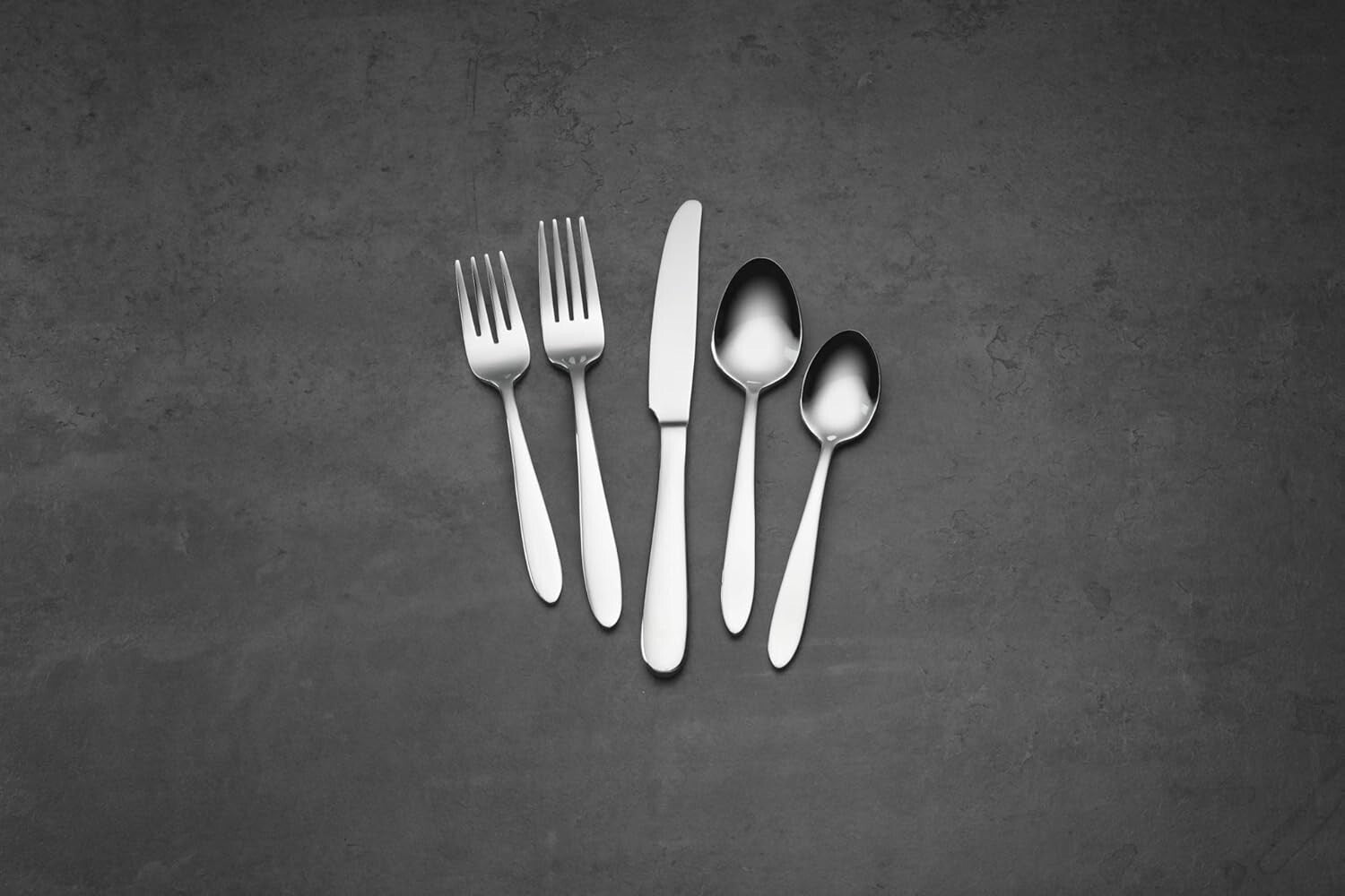 Elegant 20-Piece Flatware Set for 4 - Durable Stainless Steel, Dishwasher Safe