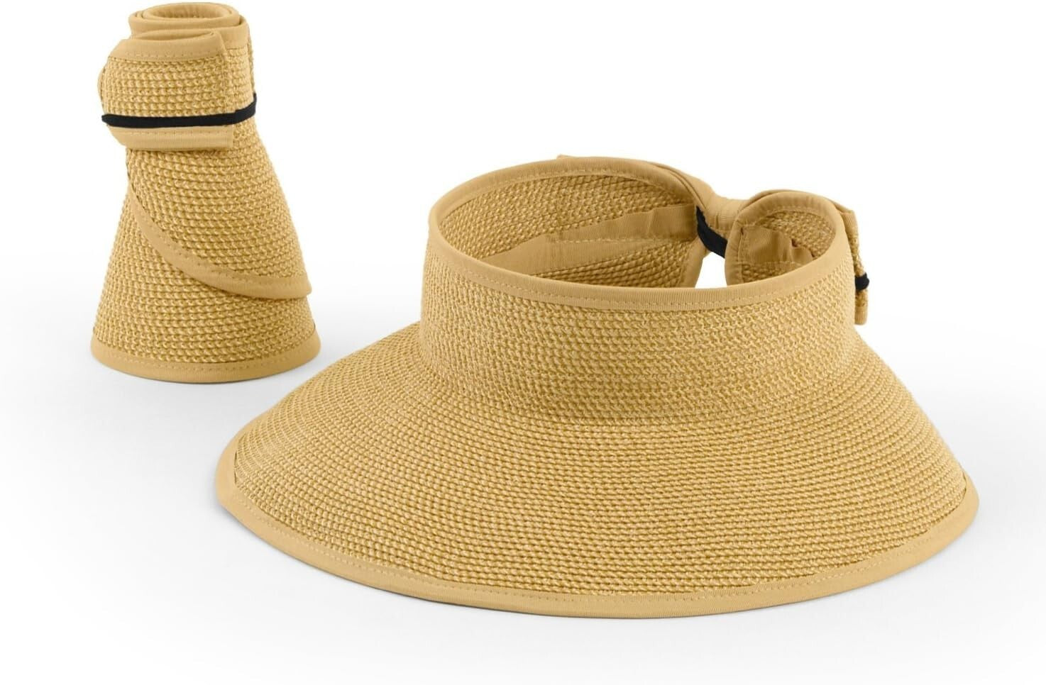 Lightweight Adjustable Women's Sun Visor Hat - 4.25" Brim for Ultimate Shade