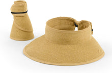 Load image into Gallery viewer, Lightweight Adjustable Women's Sun Visor Hat - 4.25" Brim for Ultimate Shade