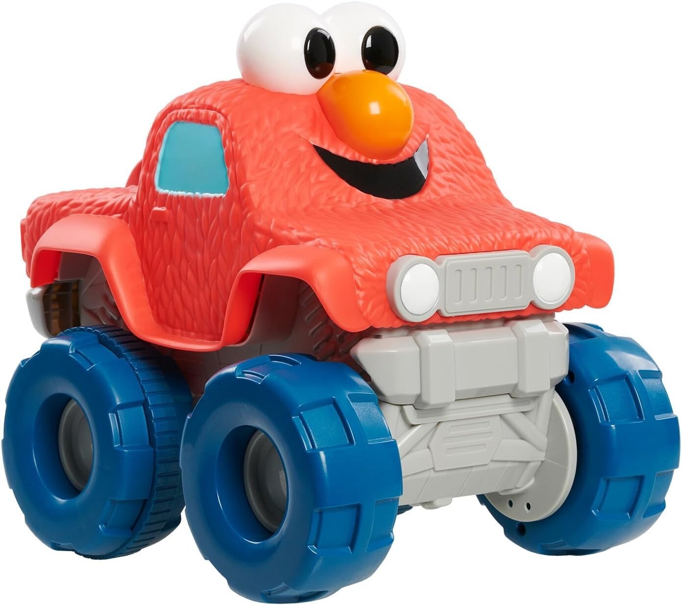 Cute Elmo Monster Truck Toy for Active Play - Pops Wheelies, Sounds, and Phrases
