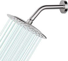Load image into Gallery viewer, Ultra-Thin 8" Rain Shower Head in Brushed Nickel - Easy No-Plumber Install