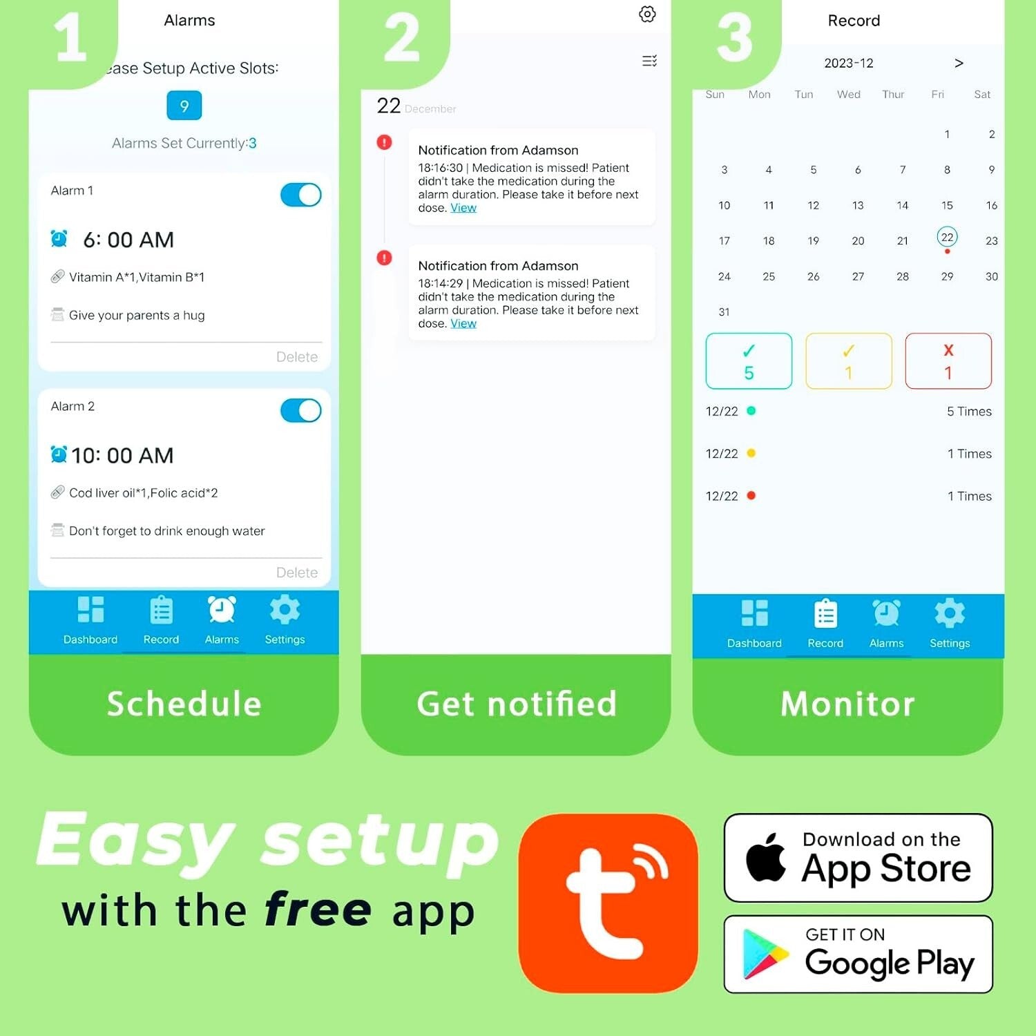 Automatic 28-Day Pill Dispenser with Lock & WiFi Monitoring - TimelyMed Solution