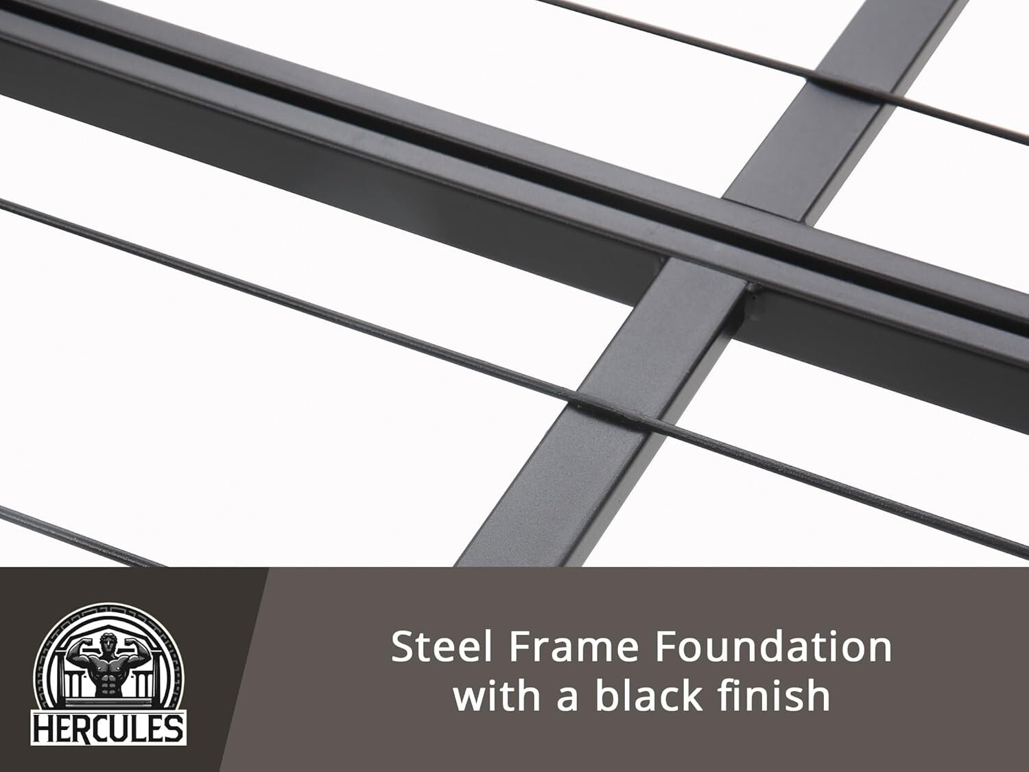 Durable 14-Inch Metal Bed Frame for California King - Quick Setup & Stylish