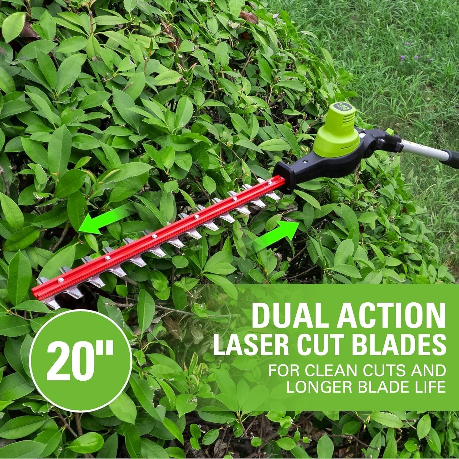 High-Performance 40V Pole Saw and Hedge Trimmer Combo - Effortless Yard Care