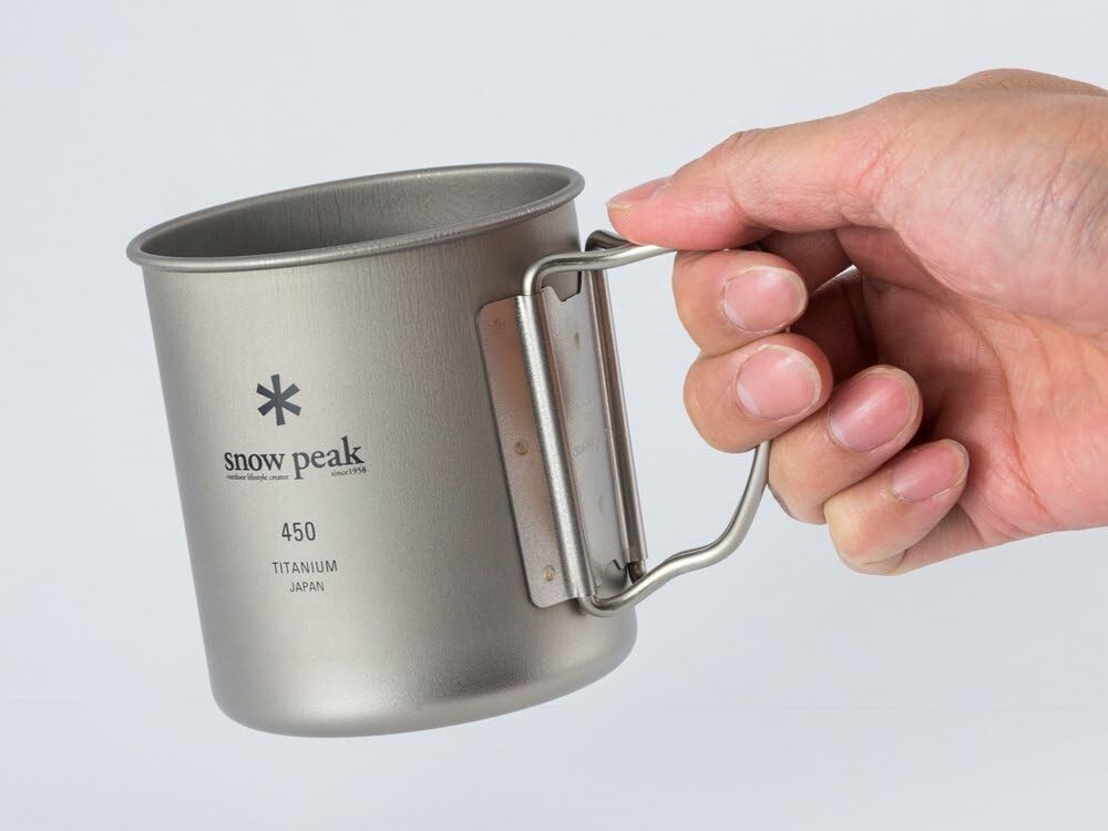 Durable Insulated Backpacking Mug - Compact Titanium Design for Outdoor Use