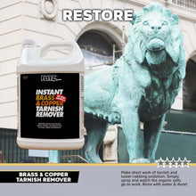 Load image into Gallery viewer, Instant Brass &amp; Copper Cleaner - 128 fl oz Tarnish Remover for Multiple Surfaces