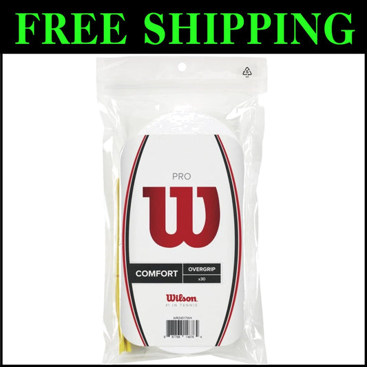 Lightweight White Tennis Overgrip 30-Pack - Perform Like the Pros
