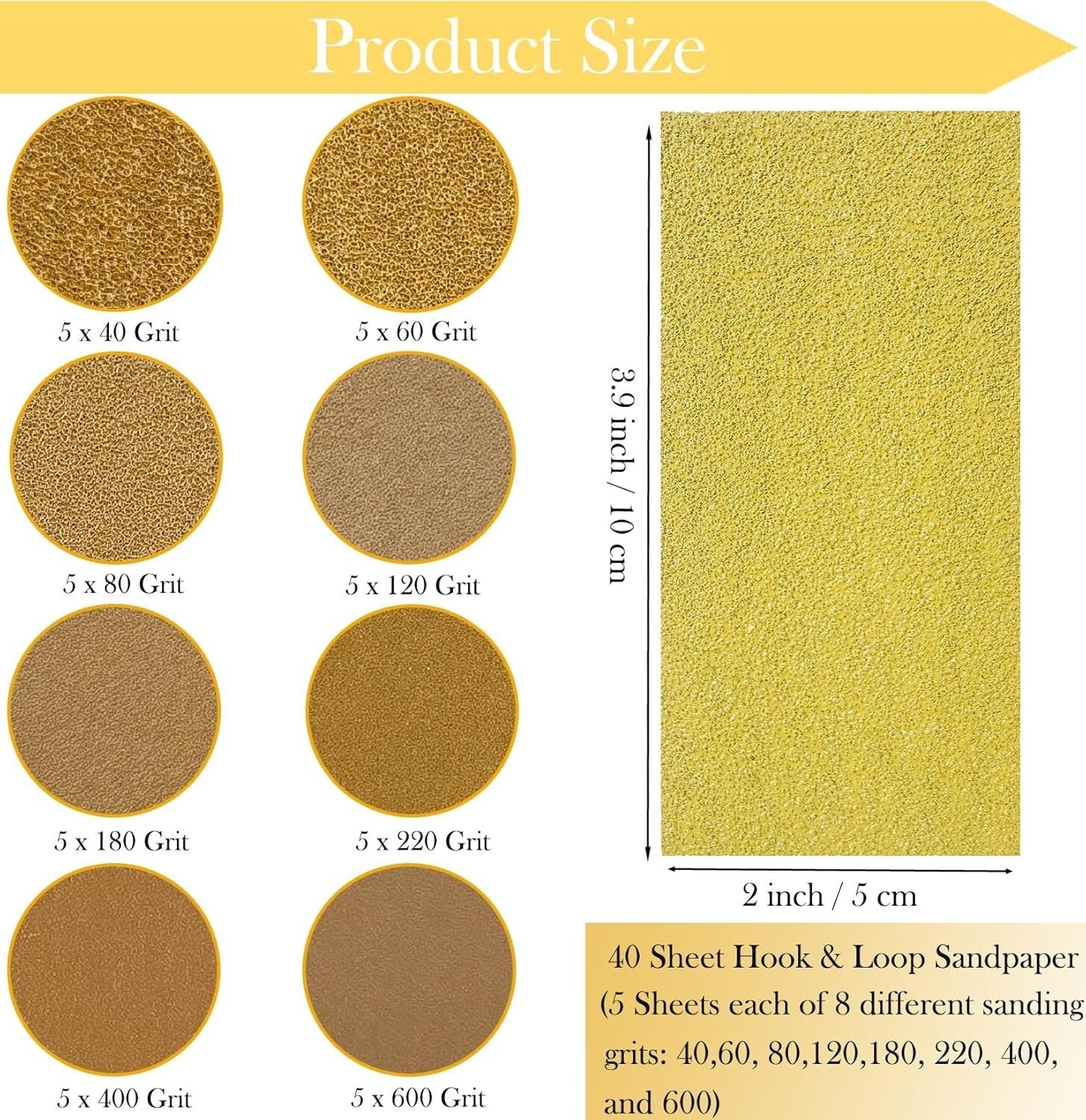 Portable 56 PCS Sanding Block Set - Perfect for Crafts, Wood, and Automotive Use