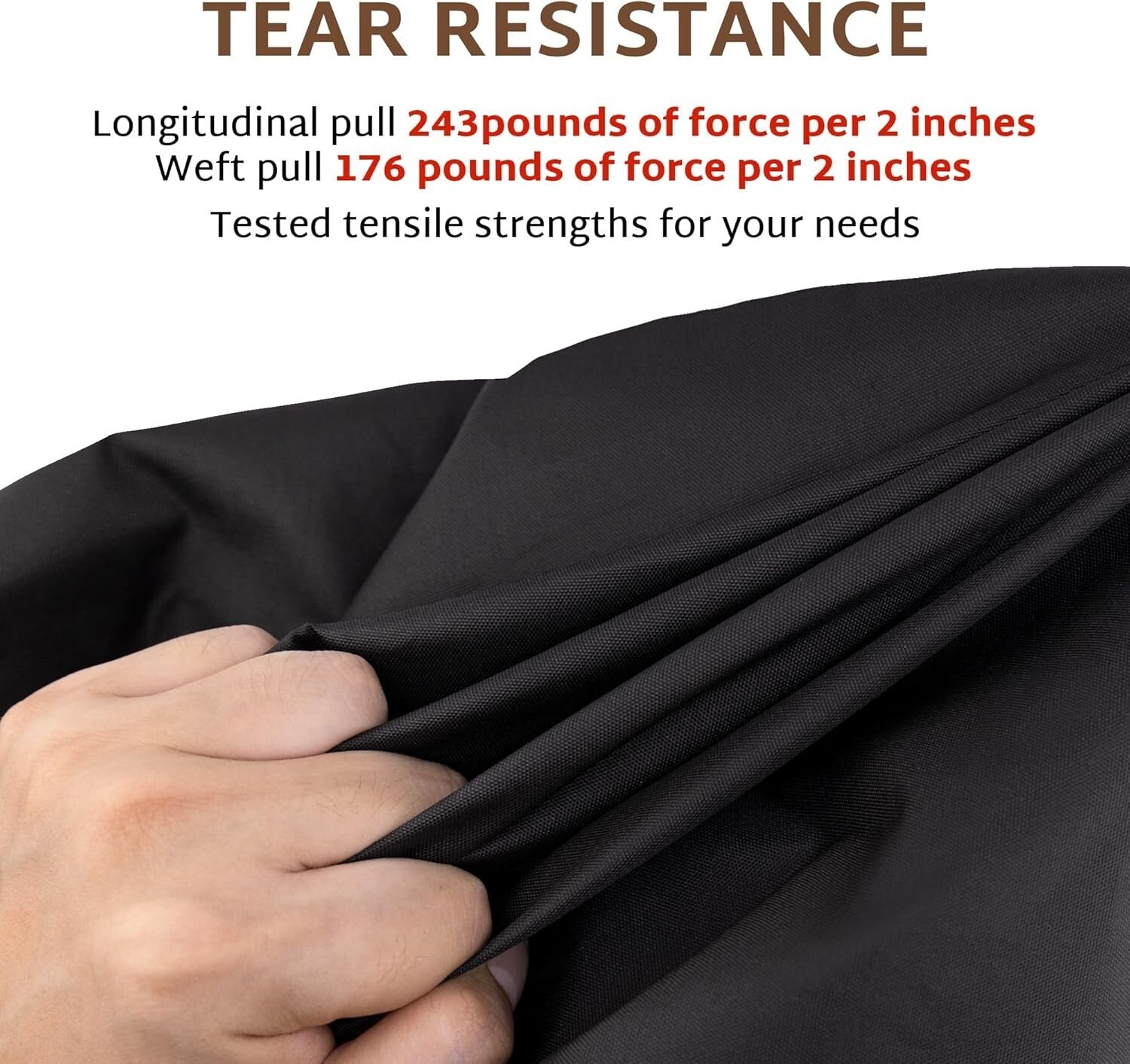 Heavy-Duty Waterproof Patio Furniture Cover - 128x64 inch Rectangular Protector