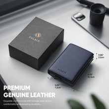 Load image into Gallery viewer, Genuine Leather Pop-Up Bifold Wallet with RFID Protection - Stylish &amp; Practical
