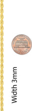 Load image into Gallery viewer, Layered Luxury: 24K Gold Plated 3mm Chain Necklace - Perfect for Any Style