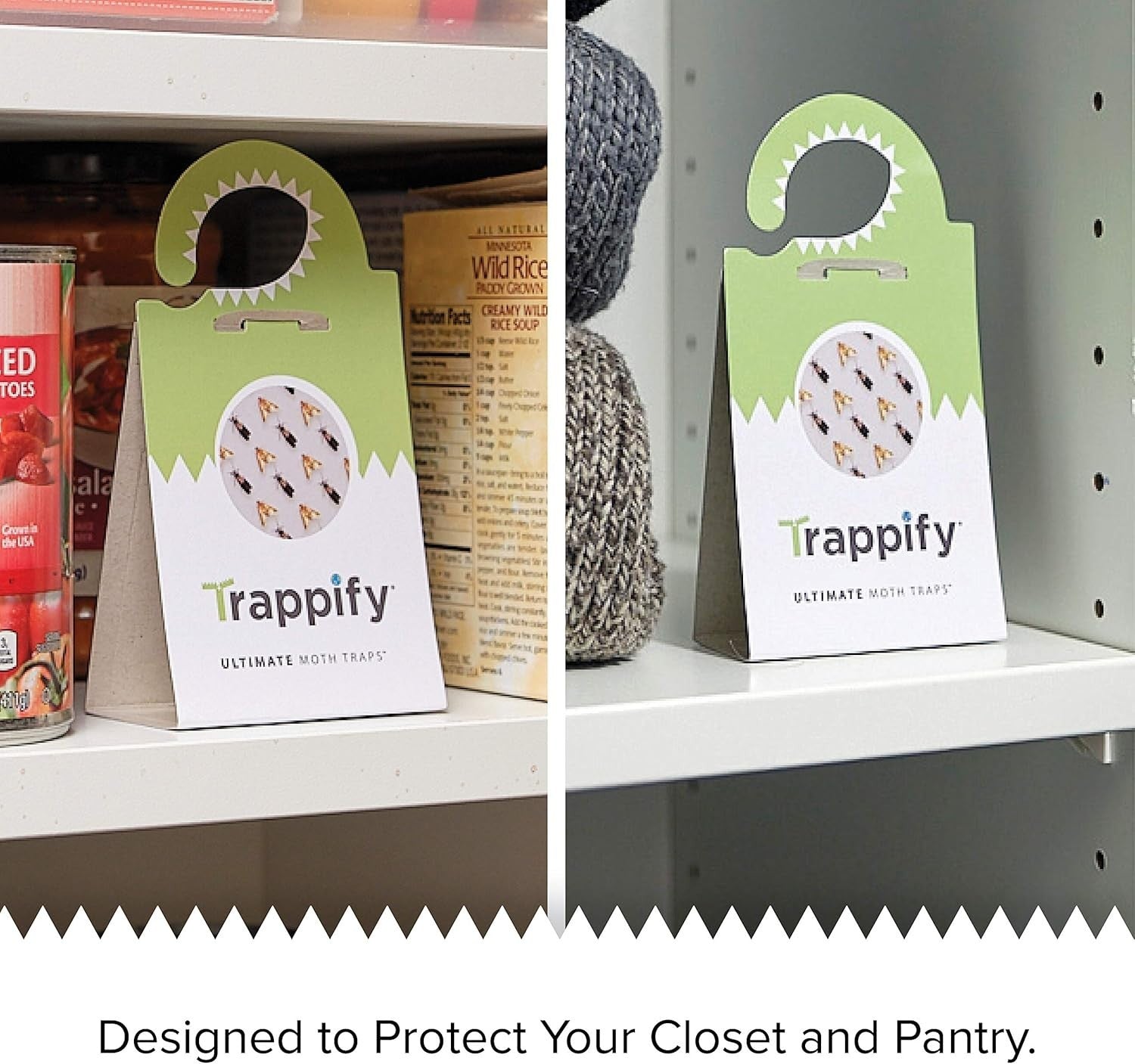 Effective Adhesive Moth Traps for Closet, Pantry & Cabinets – Easy 24 Pack