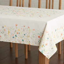 Load image into Gallery viewer, Elegant 60"x90" Cotton Tablecloth with Pleated Corners - Ideal for Any Occasion