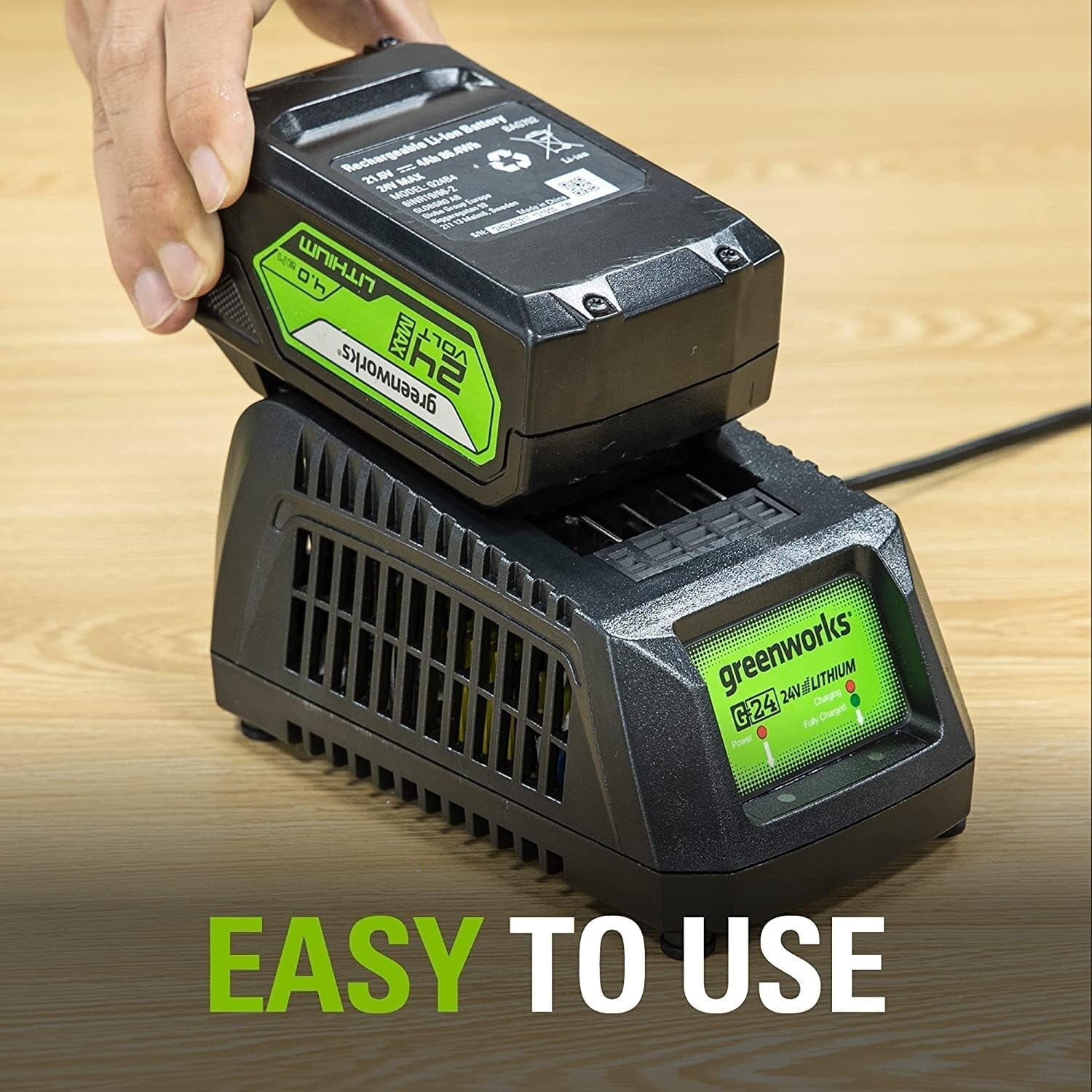 G24 24V Lithium-Ion Battery Charger - Perfect for Tools, Lightweight Design