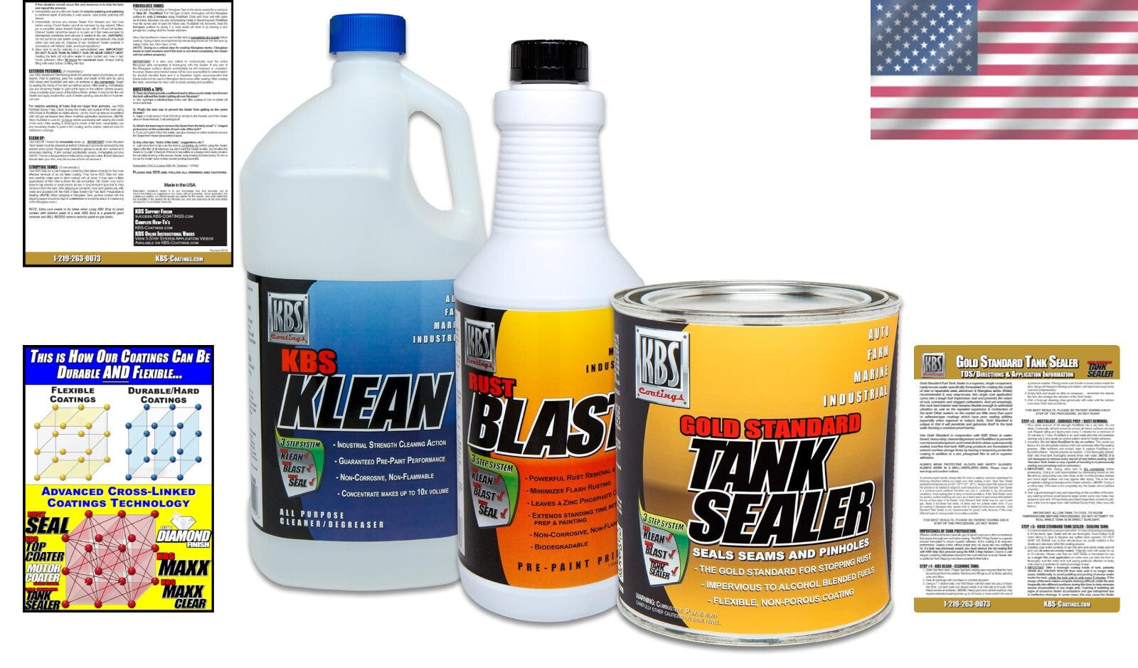 Flexible 25 Gallon Fuel Tank Sealer Kit - Complete Rust Prevention Solution