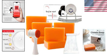 Load image into Gallery viewer, Fresh Orange Scent Original Kojic Acid Shower Set - 65g Bars + Soap Accessories