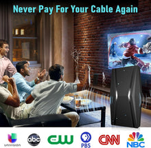 Load image into Gallery viewer, 2200+ Miles Range Indoor Digital TV Antenna with Signal Booster &amp; 1300 Channels
