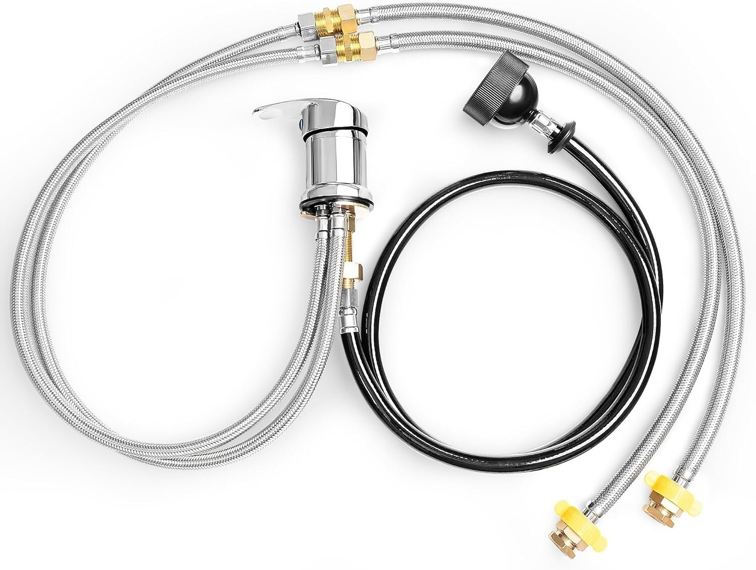 High-Quality Shampoo Bowl Faucet and Flexible Hose Kit for Salons - Complete Set