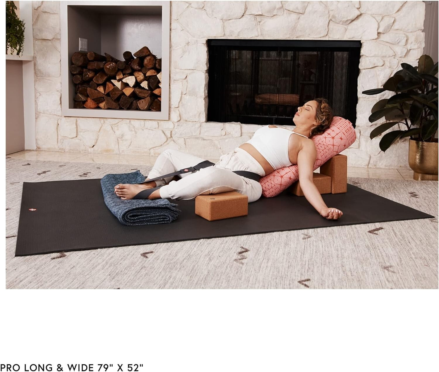 Extra Grip Yoga Mat - 6mm Dense Cushioning for Home Studio Workout Excellence