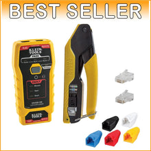 Load image into Gallery viewer, Professional LAN Tester Kit with Crimping Tool for Secure Cable Installations