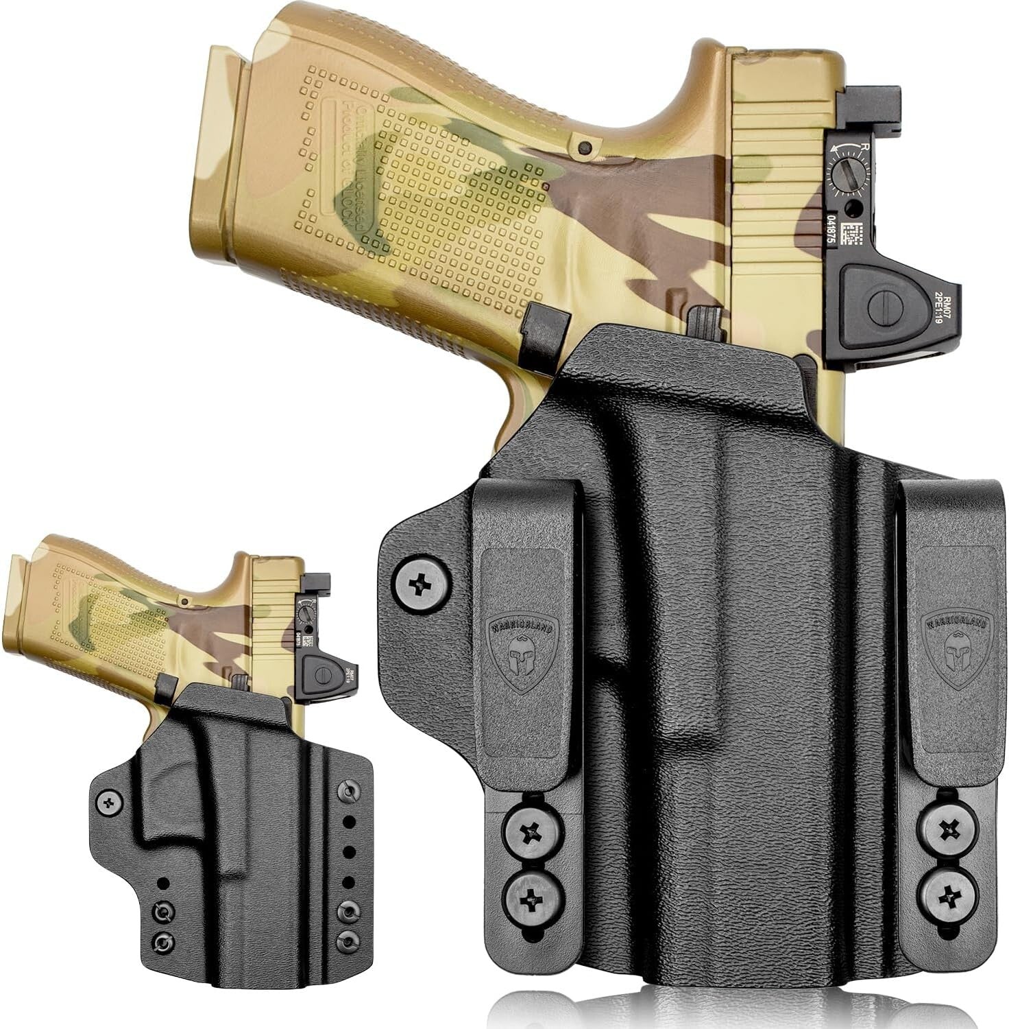 Optics Ready Convertible Holster for Glock & Taurus - Lightweight Kydex Design