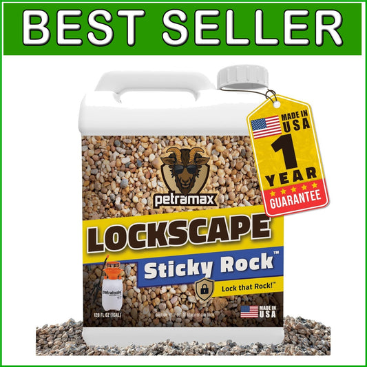Lockscape 1 Gallon Decomposed Granite Stabilizer - Strong & Safe Adhesive
