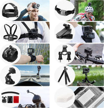 Load image into Gallery viewer, 60 in 1 Action Camera Accessories Kit for GoPro Hero &amp; More - All-in-One Solu...