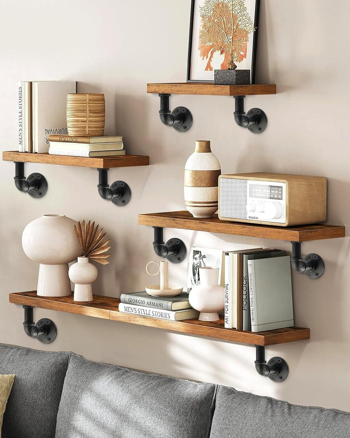 Waterproof 4x4 Inch Shelf Bracket Set - Complete 12 Pack for Easy Installation