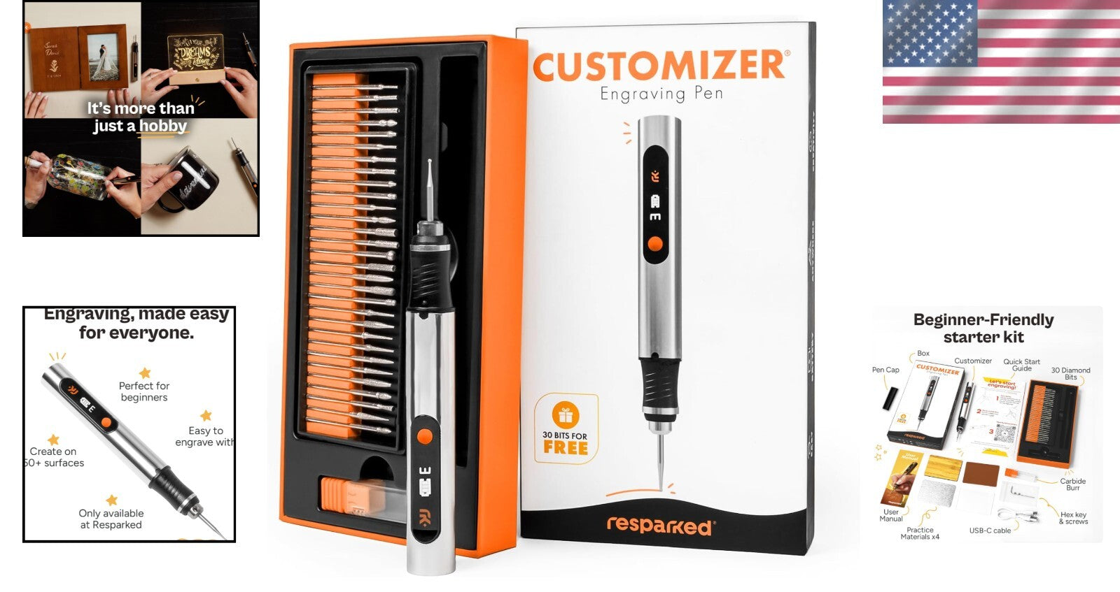 Ultimate Lightweight Engraving Pen - Rechargeable Cordless Tool for 50+ Surfaces