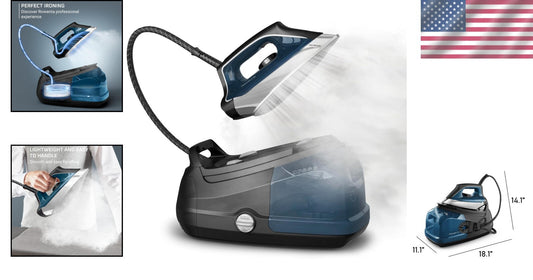 Ultimate Steam Station for Clothes - 1800W Power, 430g Steam Boost for Creases