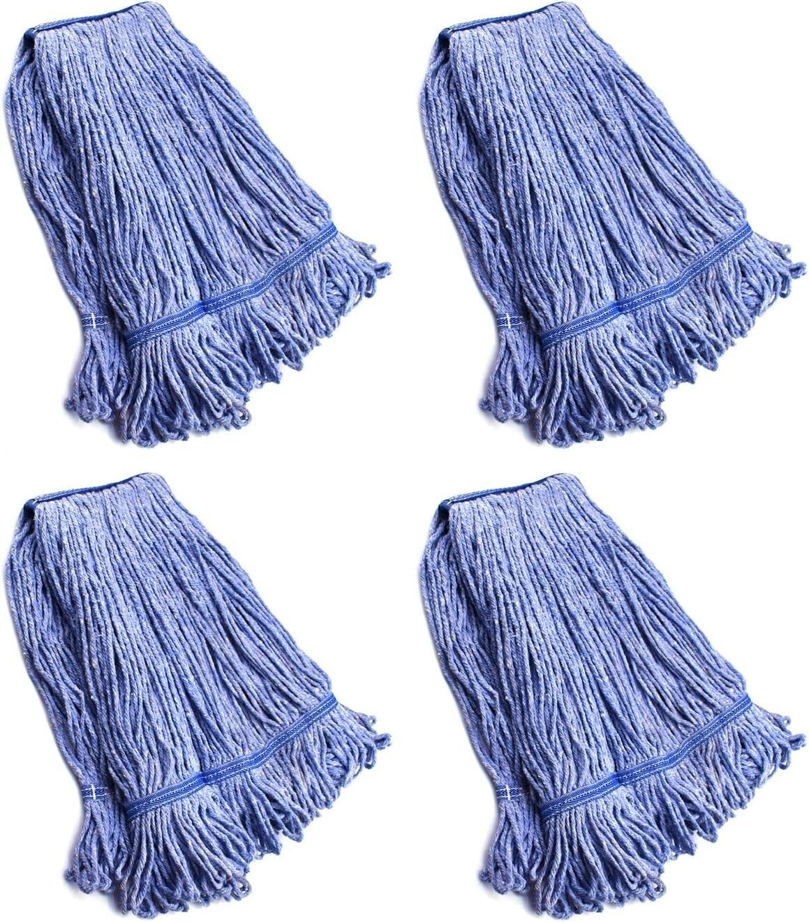 High Absorbency Mop Head Replacements - 4 Pack with Vacuum Compression Packaging