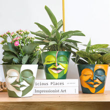 Load image into Gallery viewer, Unique 8-Inch Eclectic Rainbow Planter - Lightweight Resin with Drainage