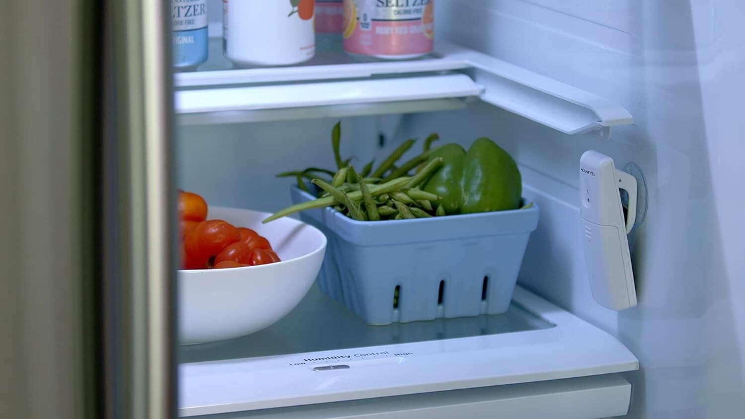 FDA-Certified Digital Wireless Thermometer for Fridge/Freezer with Custom Alarms