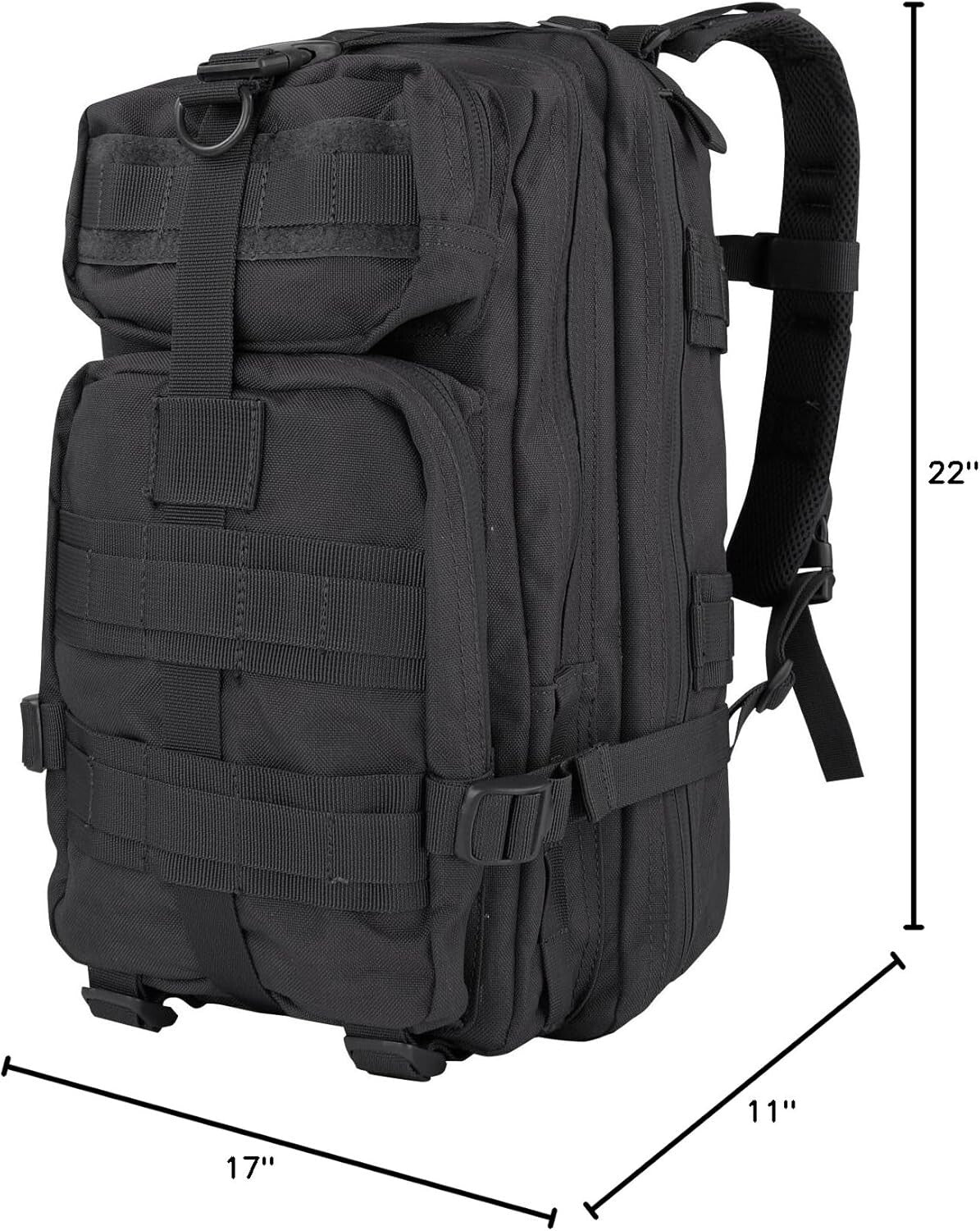 Durable 50L Tactical Assault Pack - Hydration-Compatible with Comfort Features