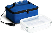Load image into Gallery viewer, Portable Electric Lunch Box &amp; Food Heater with Glass Container - 1.5qt - Blue