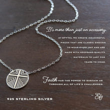 Load image into Gallery viewer, 925 Sterling Silver Geometric Cross Pendant Necklace - Meaningful Gift for Teens
