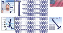 Load image into Gallery viewer, Twin Blade Stainless Steel Razors in Bulk - Ideal for Home and Charity Use