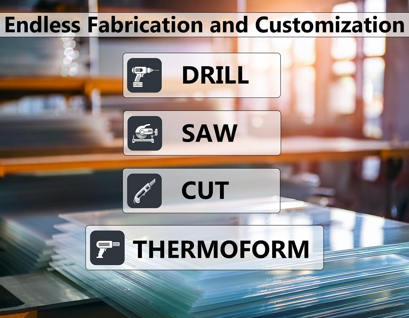 Clear Lexann Polycarbonate Sheet - 1/2" Thick & 24"x48" for Ultimate Strength