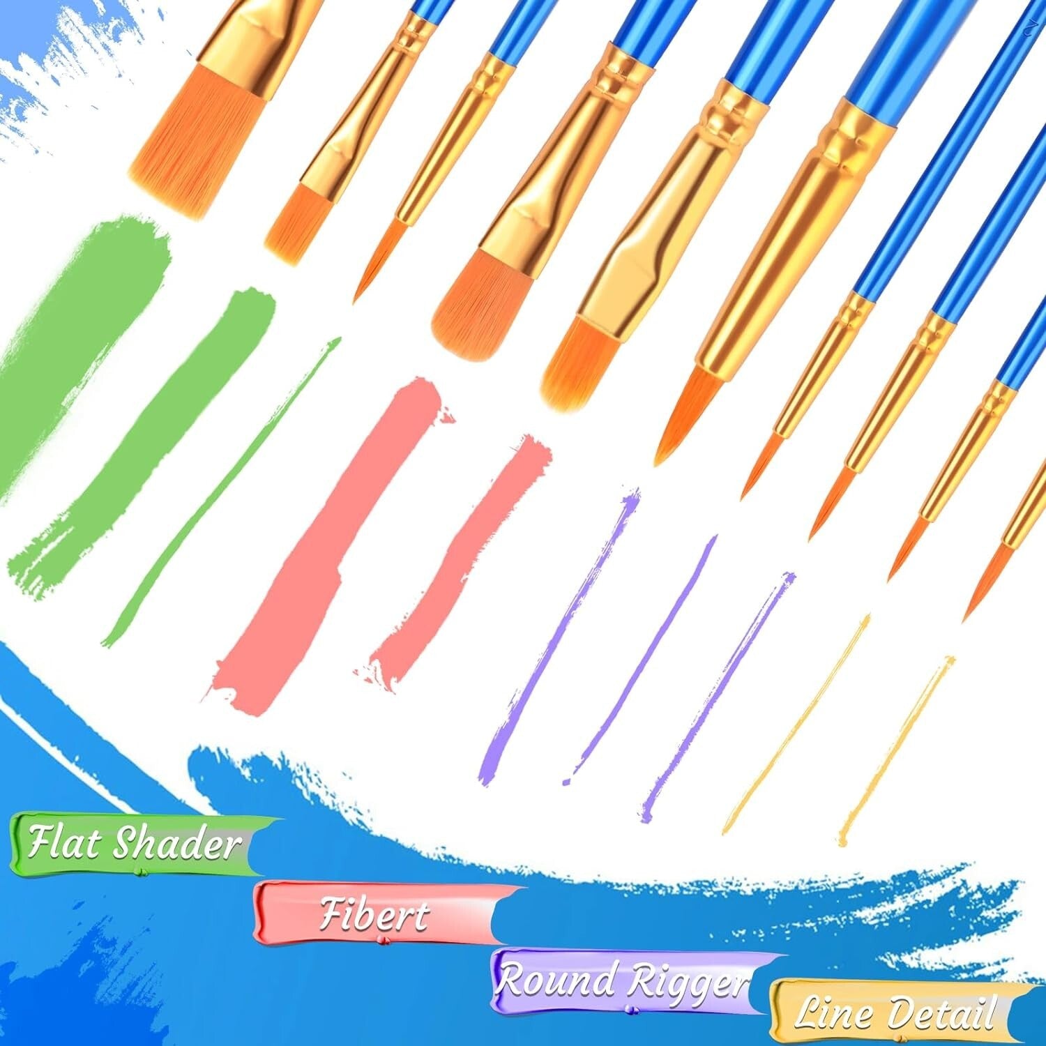 24 Versatile Paint Brushes & Palettes Kit – Ideal for Artists of Any Skill Level